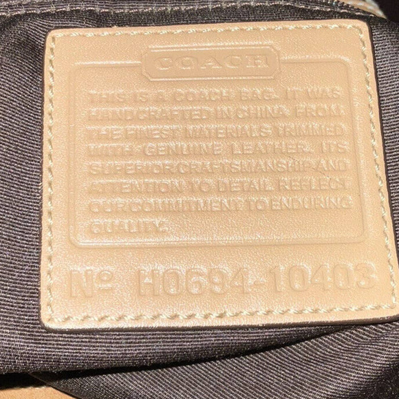 COACH SIGNATURE MONOGRAM FRONT POCKET CROSSBODY SHOULDER BAG - Picture 12 of 16